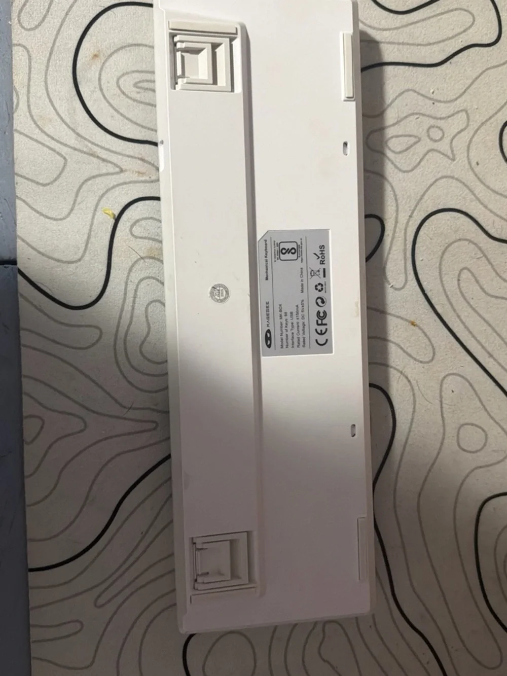 Blue and White Mechanical 60% Keyboard